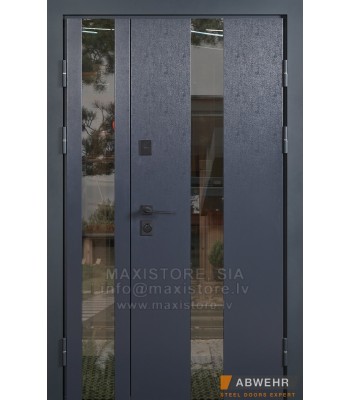 Metāla durvis Queen-anthracite 2 - 1200 (Termo)